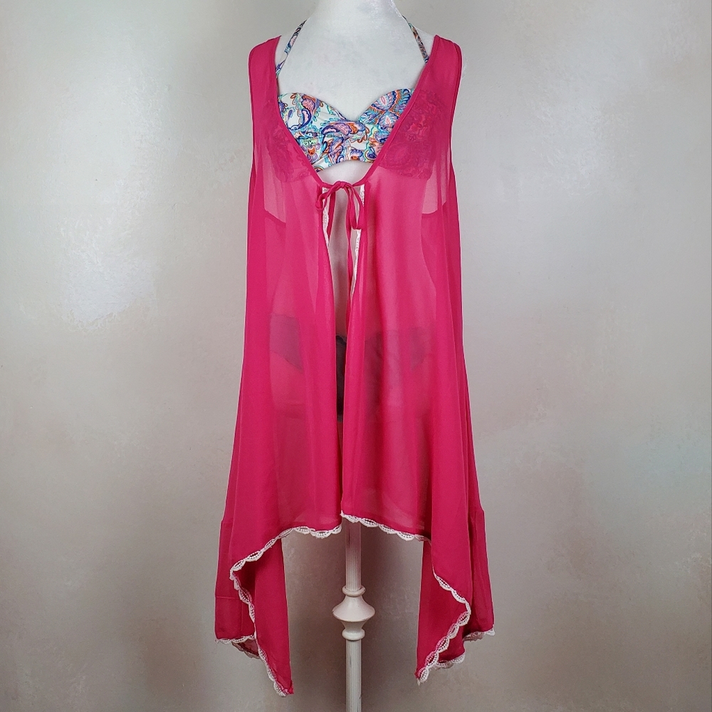 NWT Francesca's Kimono Swim Cover Up - Picture 4 of 15